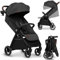 LIONELO INGRID Passeggino leggero per bambini da 6mesi a 4 anni/22kg Grandi ruote 360° in Schiuma EVA Assorbimento Pieghevole con una mano Schienale e poggiapiedi regolabili