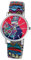 Raptor Damenarmbanduhr Frida Kahlo Edition mit Zugband (Mehrfarbig - Katze mit Muster)
