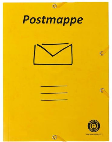 5x Postmappe DIN A4 / Blauer Engel