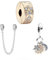 Doyafer Argento Sterling 925 Oro Rosa Stelle, Luna, Sole Catena di Sicurezza Stringa Bracciale con Ciondoli Ciondolo con Perline da Donna Regalo di Compleanno Gioielli Confezione da 3
