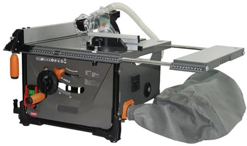 Twostronking 2000W 8.5-Inch Table Saw, 5000RPM, 0-45° Cutting Angle, 98% Dust Absorption