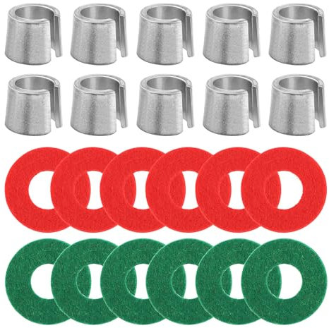 10PCS Battery Post Terminal Shims, Auto Terminal Shim Caps with 12 Piece Washers for Top Post Battery Post Ends Repair, Universal for Vehicles, Boat, SUV, Truck, RV