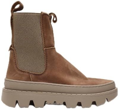 Satorisan - High-top Damen - Unalome Elastics Premium - Vintage Leder Stiefel Bequem, Nachhaltig und Dauerhaft - Farbe Oxide - Größe 39