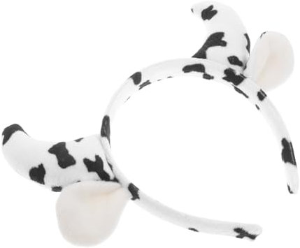 VALICLUD Kuh Stirnband Horn Haarreif Weich Komfortabel Für Alltag Party Cosplay Kostüm Zubehör