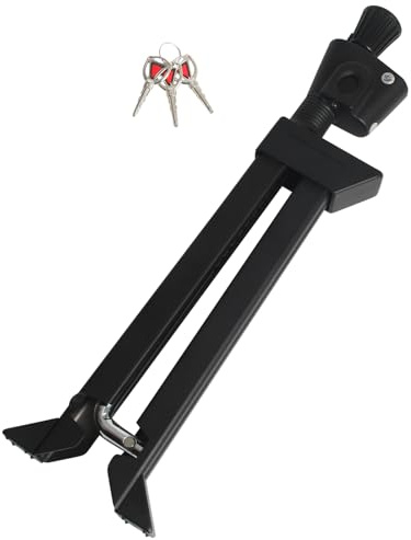 Boiarc Serratura a pedale per auto, antifurto, blocco frizione del freno in acciaio inox, blocco pedale, immobilizzatore automatico, installazione rapida per auto, SUV, Van Camper (X15)
