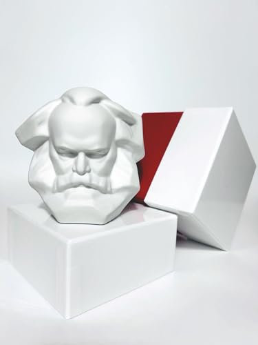 Spardose Karl Marx weiß matt