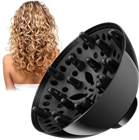 Diffuser Föhn Aufsatz, Diffuser Haare Locken, Haarstylingwerkzeug,Universal Haardiffusor Haartrockner Diffusor Aufsatz, Universal-Haar-Diffusor Passend für Föhns für lockiges Haar (1)