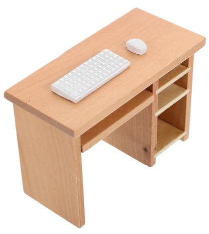 ibasenice 1satz Miniatur Büro Möbel Mit Computer Tisch Und Für Dekoration Und Kreative Szenen