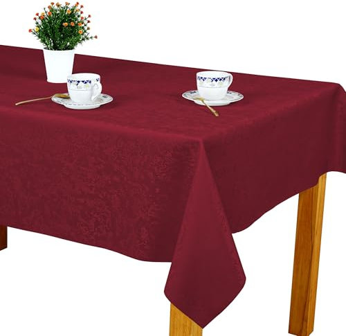 invitta Tischdecke Bordeaux 120x160 cm, Fleckabweisend mit Lotuseffekt Modern Doppelseitig Eleganter Marmor 100% Polyester, U4 Marmor 354