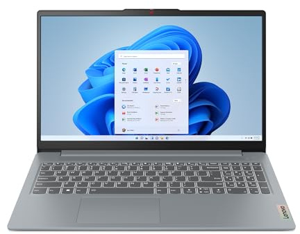 Lenovo IdeaPad Slim 3 15IAN8 (82XB006EMH) | Pantalla FHD de 15.6 | Intel Core i3-N305 | Gráficos Intel UHD integrados | 8 GB RAM | 256GB SSD | Windows 11 Home | Wi-Fi 6 | Teclado QWERTY - Arctic Grey