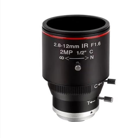 Obiettivo grandangolare Fisheye Zoom Visione a macchina 8-12mm C Mount 1/2