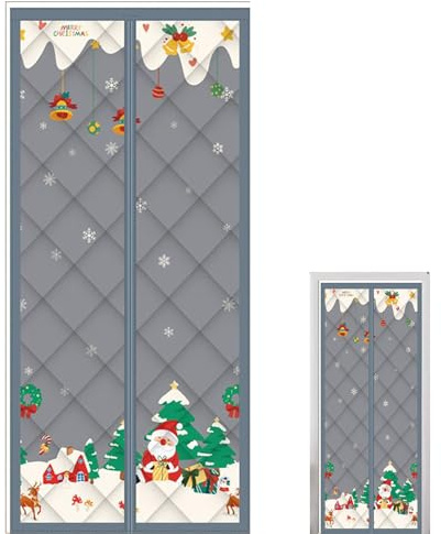 Zubehors Rideaux De Porte Thermiques, Épais Magnétique Anti-Vent, Barrière De Protection Thermique, pour Entrée de Pièce Maison Appartement Protection Entrée Extérieure Terrasse Hommes Femmes