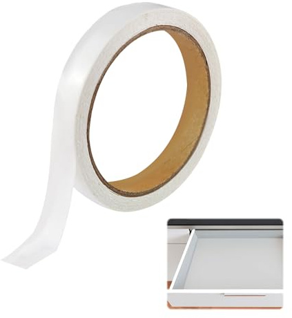 Othrion 1Pcs 20mm X 10m Edging Tape,White Melamine Edge Banding - Self Adhesive Furniture Pre-Glued Edging Strip,Worktop Edging Strip,White Tape for Cabinet Repair Furniture Application