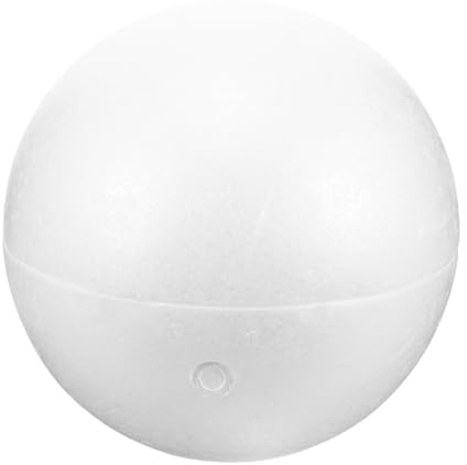 iplusmile Weiße Schaumkugel aus Schaumstoff Rund und Hohl zum Kleben und Anstecken als Dekoration für Shower und Tischdekoration