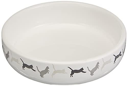 TRIXIE 42341 Bol en céramique pour Herbe à Chat Blanc Ø 15 × 4 cm 50 g