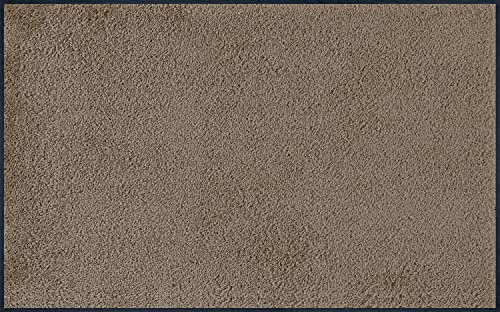 wash+dry Fußmatte, Taupe 75x120 cm, innen und außen, waschbar, Beige