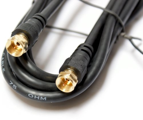 Loops 2m F-Connector Male to Plug Cable/Lead - Patch/Fly Satellite Sky Screw Type TV