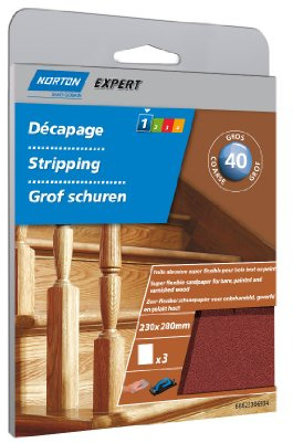 TOILE ABRASIVE SUPERFLEX G. 40 X3 SC (Vendu par 1)