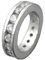 Taufring Anhänger mit Zirkonia weiß rundum 925 Sterling Silber Taufe Baby Kinder