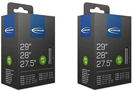 Schwalbe 2 x AV19 27.5 28 29 MTB Bicycle Inner Tube 40mm Schrader Valve
