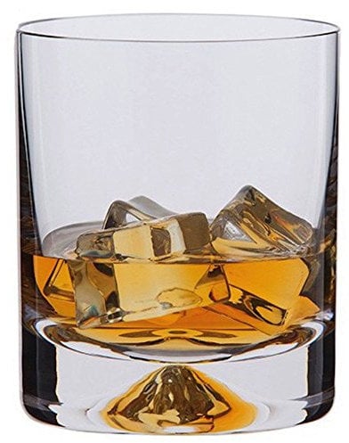 Dartington Crystal TU10/5/P - Handmade Old Fashioned Dimple Tumbler, Set of 2 x 330ml