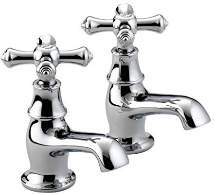 Bristan K 1/2 C Colonial Basin Taps - Chrome