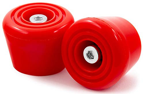 Rio Roller, Rollschuh-Bremsstopper, Unisex, Erwachsene Einheitsgröße rot