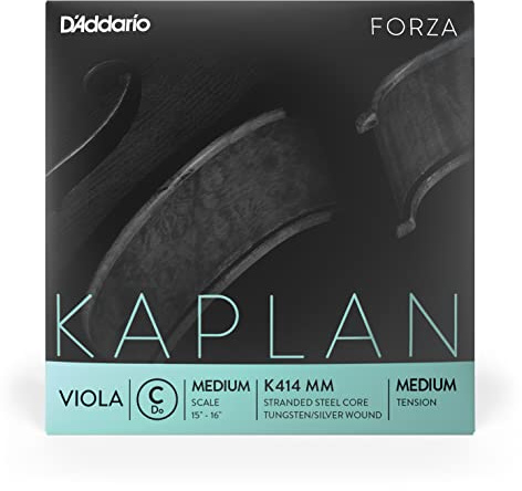 D'Addario Kaplan Forza Viola String - Single C String - K414 MM - Viola Strings - Medium Scale, Medium Tension