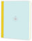 Flexbook Notizbuch Kladde patentierte flexible Bindung, hellblau mit gelber Heftleiste 17x24cm