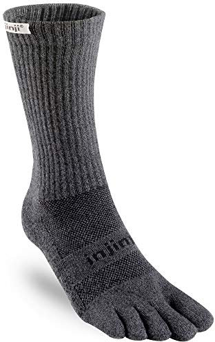 Injinji TRAIL 2.0 Mid-Weight/Crew (GRANITE/GREY) XL