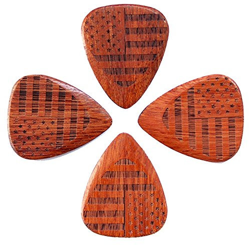 Flagge Tones fla-sas-cos-4 Stars und Stripes Cobra 's Safran Gitarre Plektrum (4 Stück)