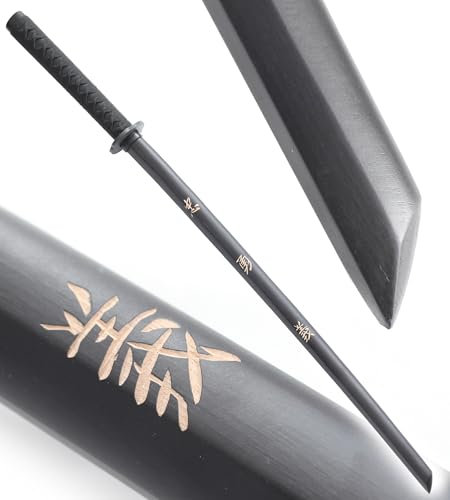 Bokken Noir Black Edition Bokken Kendo Entrainement Arts Martiaux Baton Epee Bois