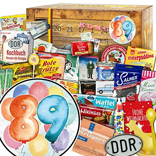 Geschenk Geburtstag 89 + Advent Kalender DDR + Weihnachtskalender Ossi 2024 2025