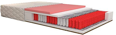 Selsey Ryan - Taschenfederkernmatratze mit Kokos und Viscoschaum, 140x200 cm