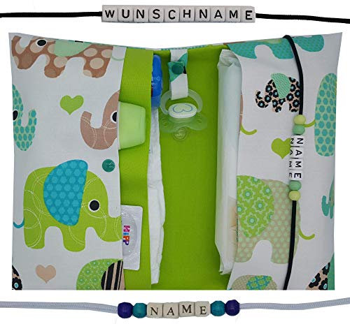 Große Windeltasche XXL mit Name Wickeltasche