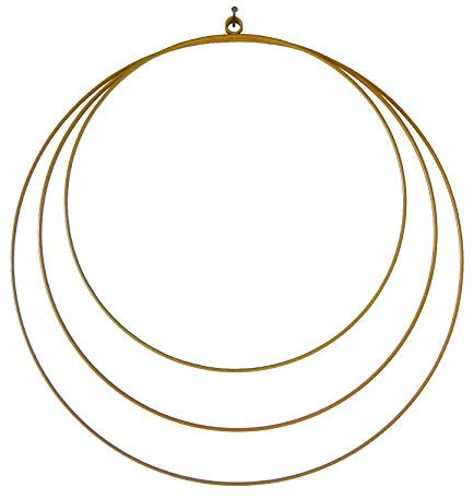 3er Set Metall-Ringe in Gold/Wand-Deko-Ration/Blumen-Deko/Hochzeit-s-Deko-Ration/Wand-Bild/Moderne Wohnung-sdekoration/Wand-Deko/Bastel-Zubehör