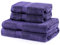 DecoKing 4er Set Baumwolle Qualität 525g/m² 2 Handtücher 50x100 cm und 2 Badetücher 70x140 cm violett saugfähig Marina