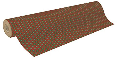 Clairefontaine 223858C - Rolle Geschenkapier Recycling Kraftpapier, 50m x 70cm, 70g, Schneeflocken