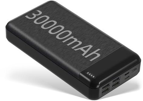 Power Bank Externer Akku 27000mAh Hohe Kapazität Vier USB Ports Akkupack Schnell Tragbares Ladegerät