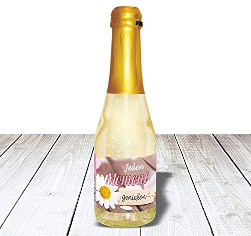 Piccolo Liebe Grüße | Beerenperlwein | 0,2 l Sekt halbtrocken | prickelnd freischer Fruchtsecco Perlwein aus weißen Beeren (Piccolo: - Jeden Moment genießen -)