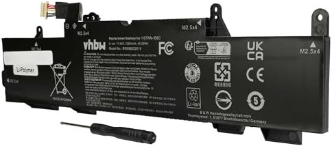 vhbw Batterie Compatible avec HP EliteBook 840 G5-3JX61EA, 840 G5-3JX43EA, 840 G5-3JX44EA Ordinateur Portable (4250mAh, 11,55V, Li-ION)