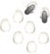 Adhiper Replacement Earplugs 6 pieces of Pro Silicone Eartips Earplugs is Compatible for Bose QC Ultra Earbuds (White)
