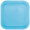 Unique- Piatti Ecologici Quadrati di Carta-23 cm-Colore Celesti-Confezione da 14, Light Blue, Pack of 14, 30901EU