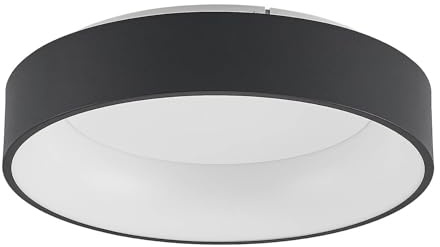 Arcchio LED Deckenleuchte Aleksi (Modern) in Schwarz aus Metall (1 flammig,) - Lampe Deckenlampe Küchenleuchte