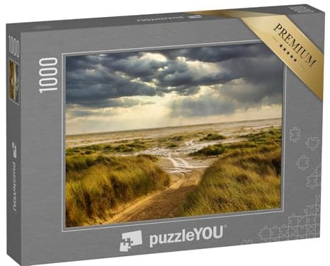 puzzleYOU: Puzzle 1000 Teile „Dünen am Strand von Amrum, Deutschland“ – aus der Puzzle-Kollektion Natur, Amrum, Nordsee