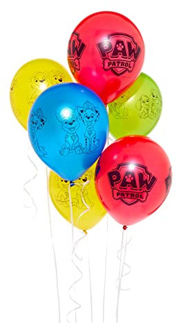 PAW PATROL 9914242 6 Latexballons, Mehrfarbig, Einheitsgröße