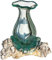 Wogeka - Glas Vase Athena in Wurzel-Holz Gamal - im modernen Style aus Holz als Geschenk-Idee zu Weihnachten Geburtstag Dekoration (Athena 20w)