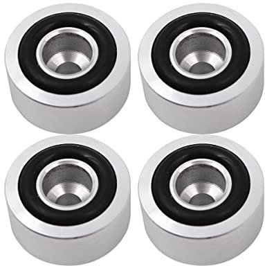 Tiardey 4PCS Audio Amplifier Feet 20x10mm Aluminum Alloy Audio Speaker Anti Vibration Feet Pad Stand for CD Player Audio