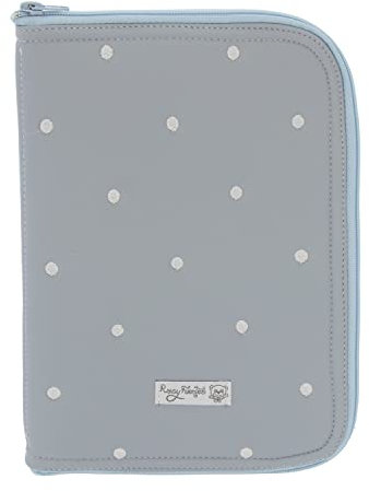 Rosy Fuentes Portadocumentos Bebé - Ideal para Almacenar Documentos Importantes - Diseño Elegante con cierre con cremallera 0-azul empolvado
