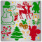 GORGECRAFT 6.3 x 6.3 Weihnachts-Metallschablonen Weihnachtsmann Edelstahl Stanzformen Schablone Wiederverwendbar Schneemann Elch Weihnachtsbaumglocken Weihnachtsstrümpfe Feuerkerzen Zuckerstangen